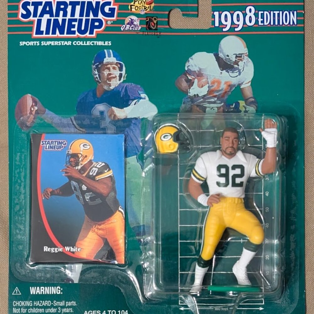 1998 Kenner Starting Lineup figure – Reggie White (#92, Green Bay Packers)